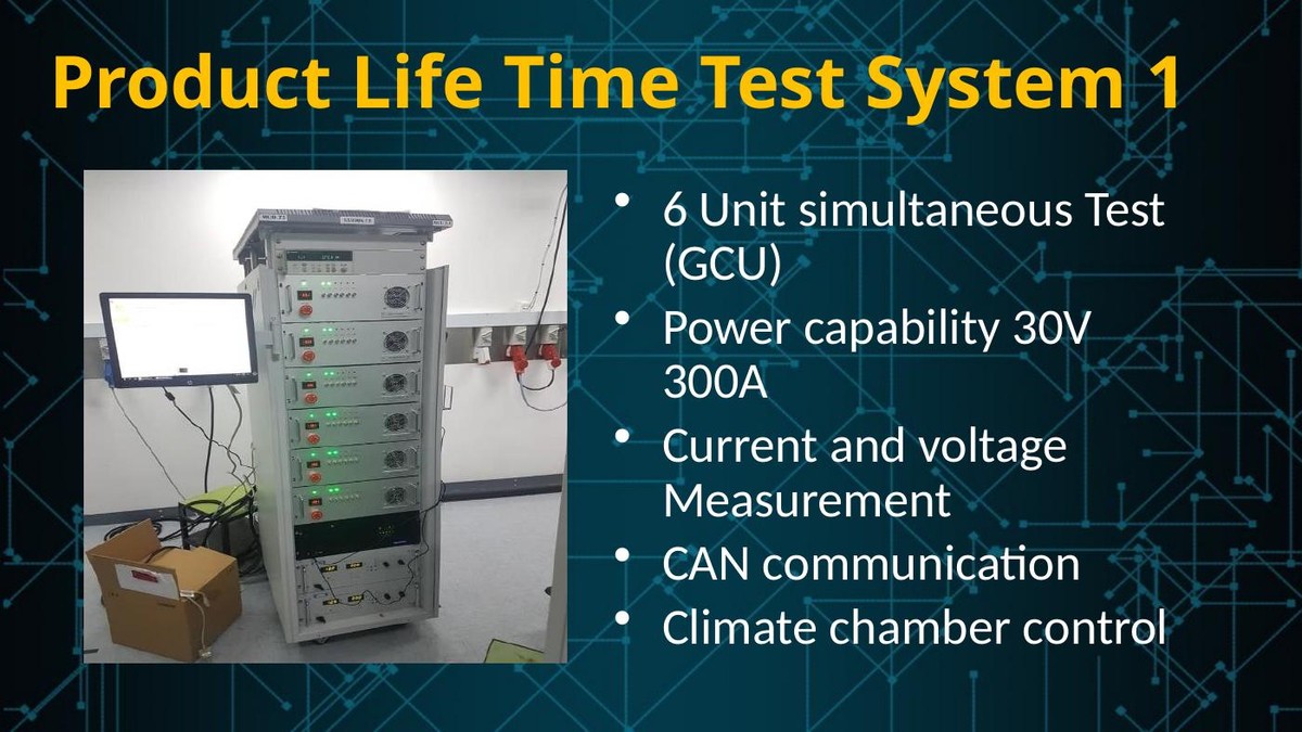 Product Life-Time Test System for GCU